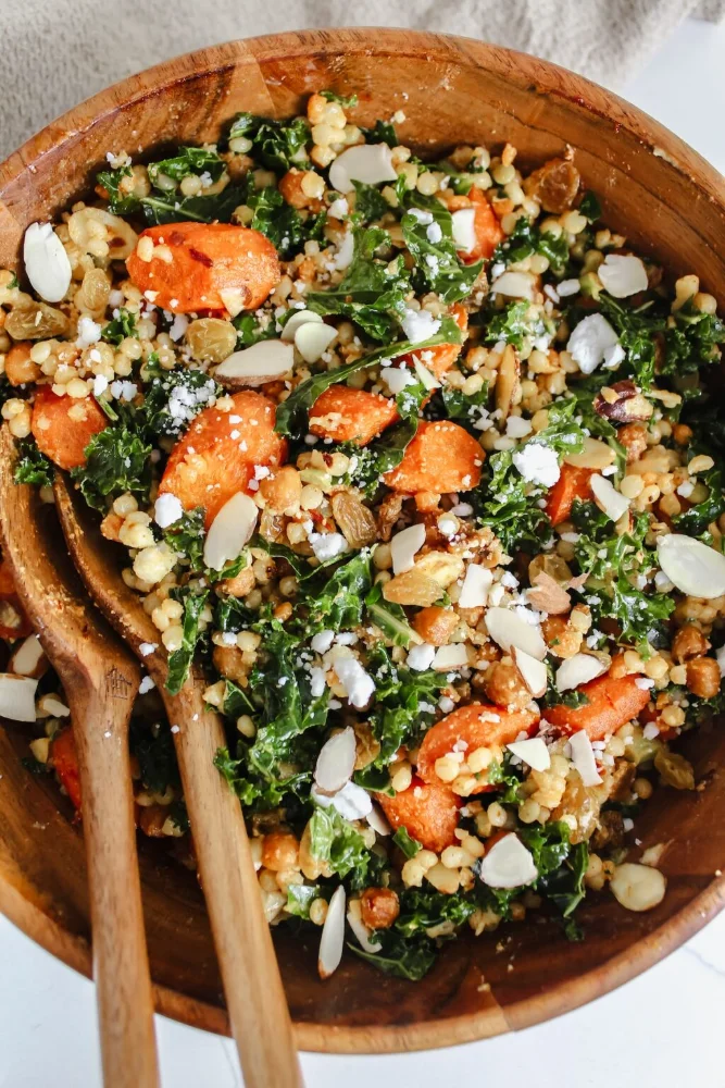 Harissa Roasted Carrot and Chickpea Salad